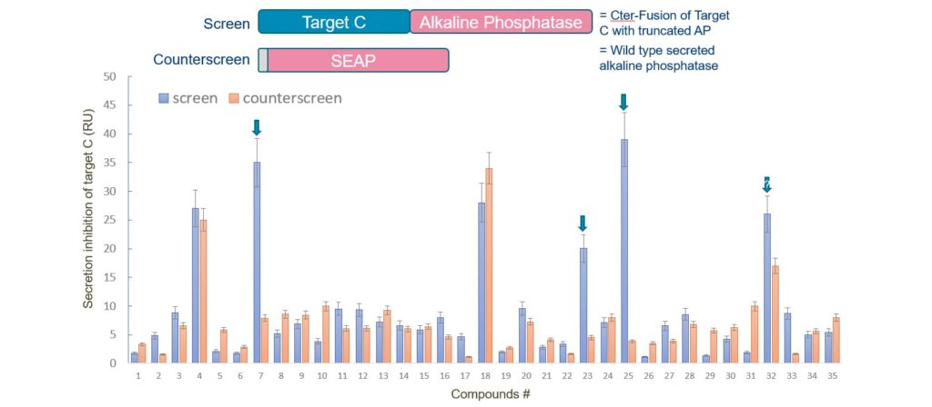 Phenotypic screen using a tagged ‘protein of interest’ 